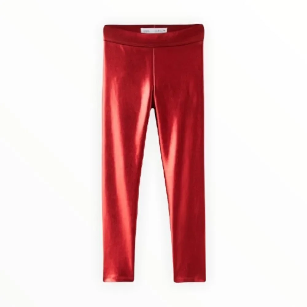 ZARA Kids | Red | Metallized Leggins